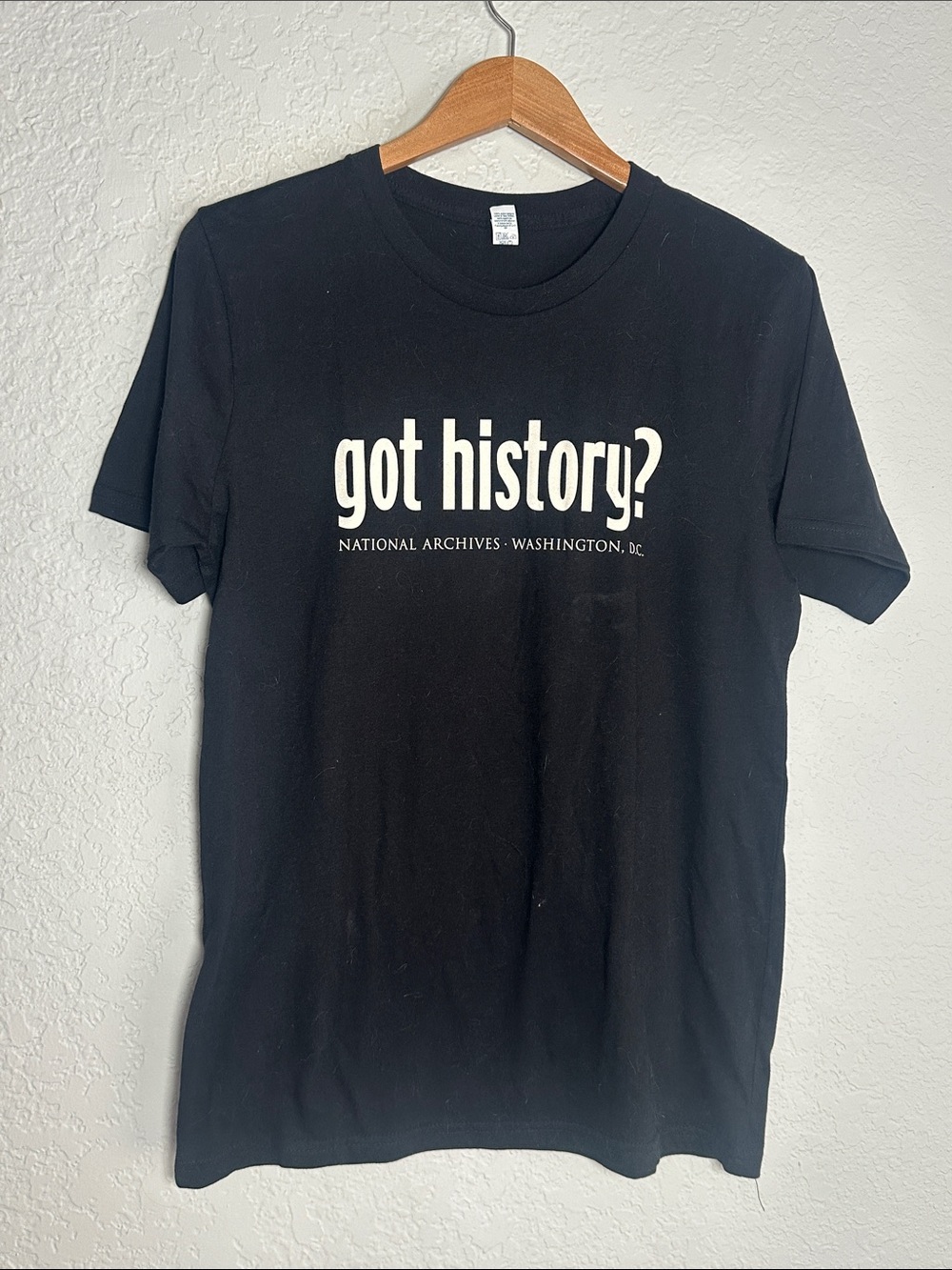 NEW National Archives Got History Black Graphic Tee T-Shirt Washington D.C.